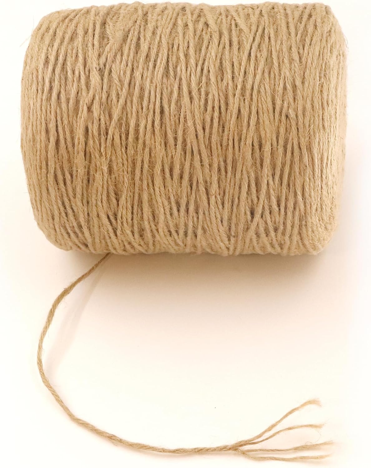 3mm x 2000 Feet Natural Jute Rope, Twine for Gardening Tomato Climbing Plant Tie Floristry Crafts Gift Wrapping Packing Decor