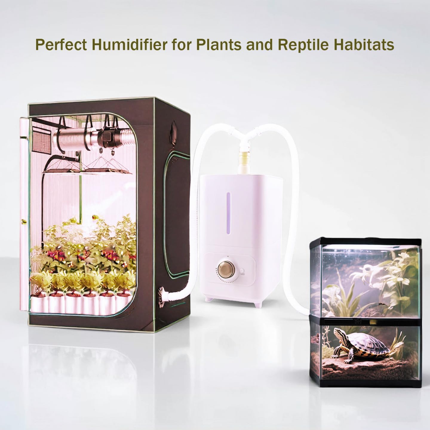 Humidifiers for Plants– Indoor Plant Humidifier with Precise Humidity Control, Grow Tent & Greenhouse Humidifier,6L high-capacity for Grow Tents, Reptile Tanks,Home & office