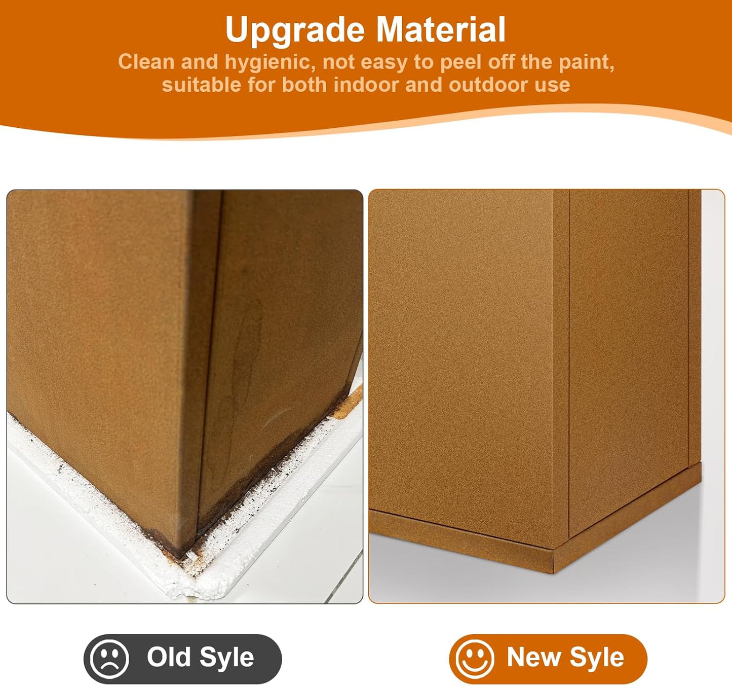 Corten Steel Planter Box 36"x12"x28", Metal Planter Spliced Flower Pot with Partitions, Outdoor & Indoor Large Rectangular Planter Box for Porch, Patio, Garden, Commercial Décor