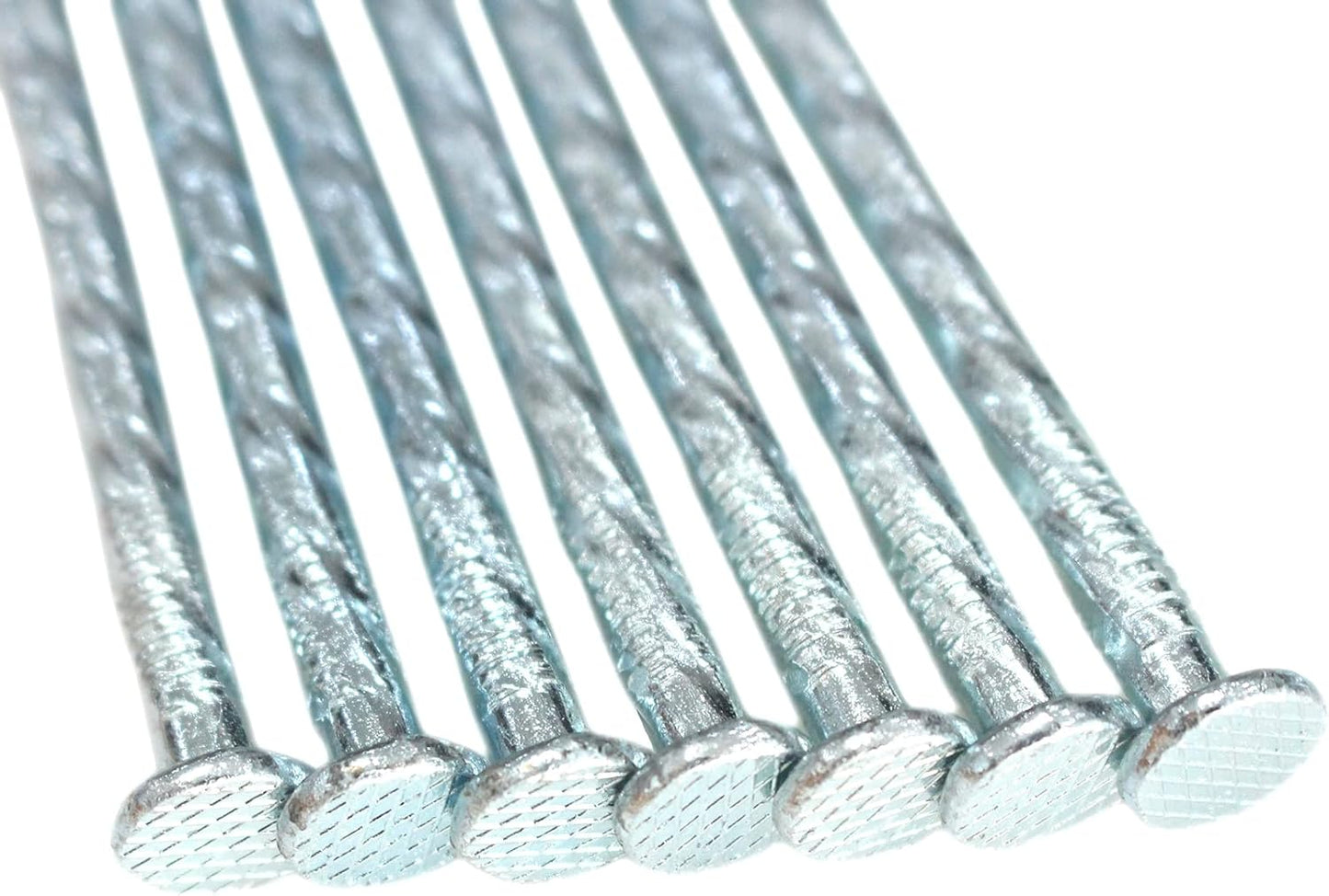 6-Inch Landscape Stakes Spiral Galvanized Landscape Spikes for Weed Barrier, Carpentry, Tent (150)