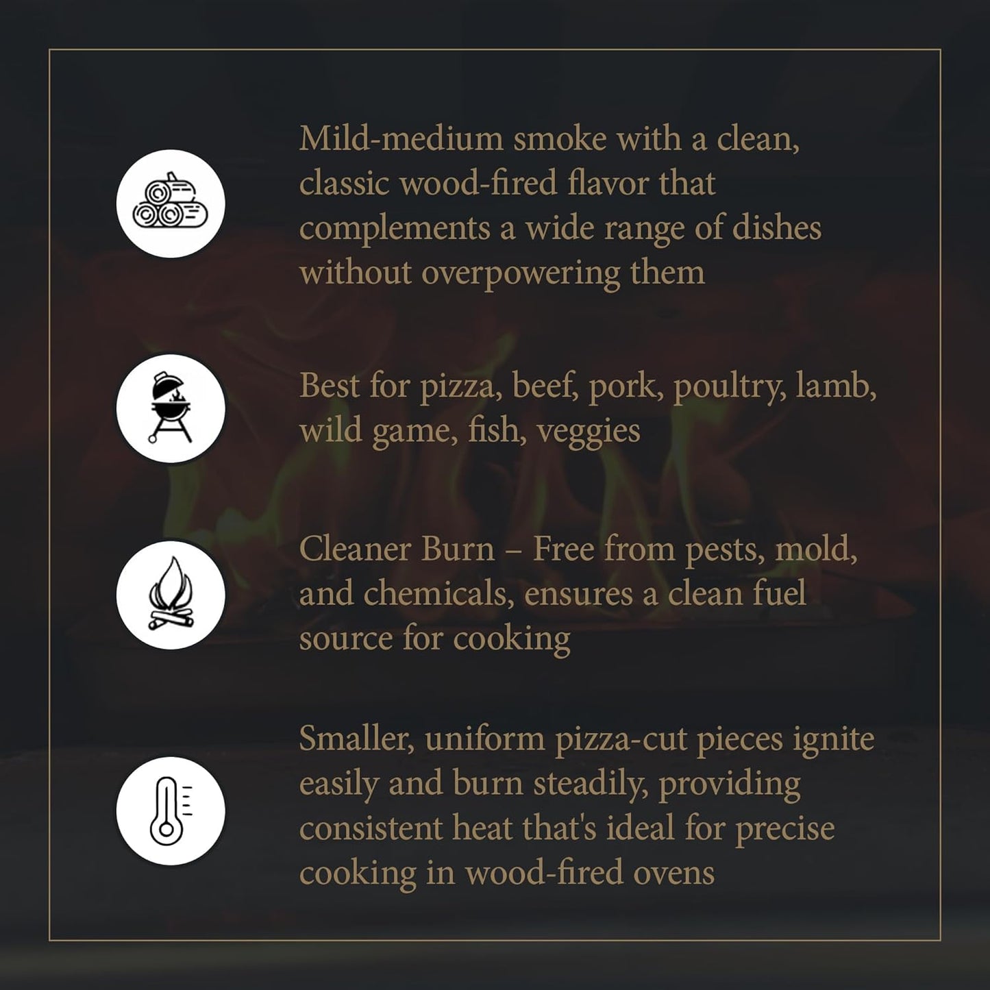 Cutting Edge Firewood 6 Inch Mini Pizza Oven Wood - Ultra Kiln Dried Premium Oak Cooking Wood for Portable Pizza Ovens - Miniature Logs - 12 Pound