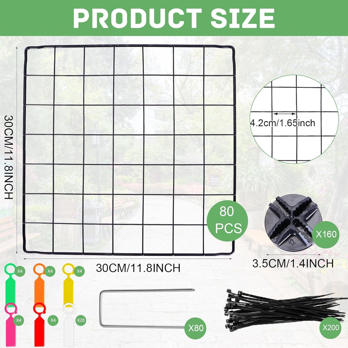 20 Set Wire Plant Cages for Plants Protect from Rabbits,