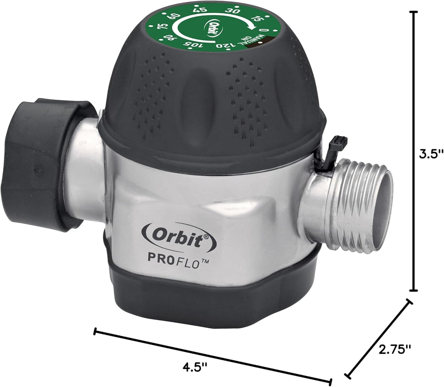 Orbit High Flow Metal Mechanical Garden Faucet Watering Hose Timer (3 Pack)
