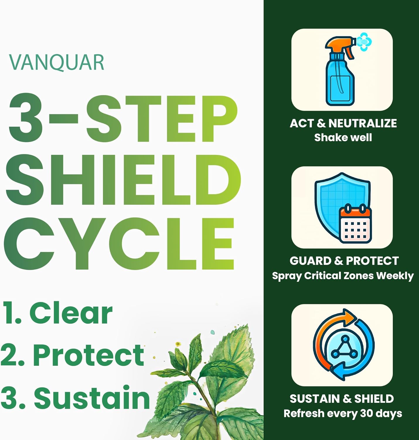 16 oz Peppermint Oil Spider Repellent Spray - Natural Insect Deterrent for Home & Garden