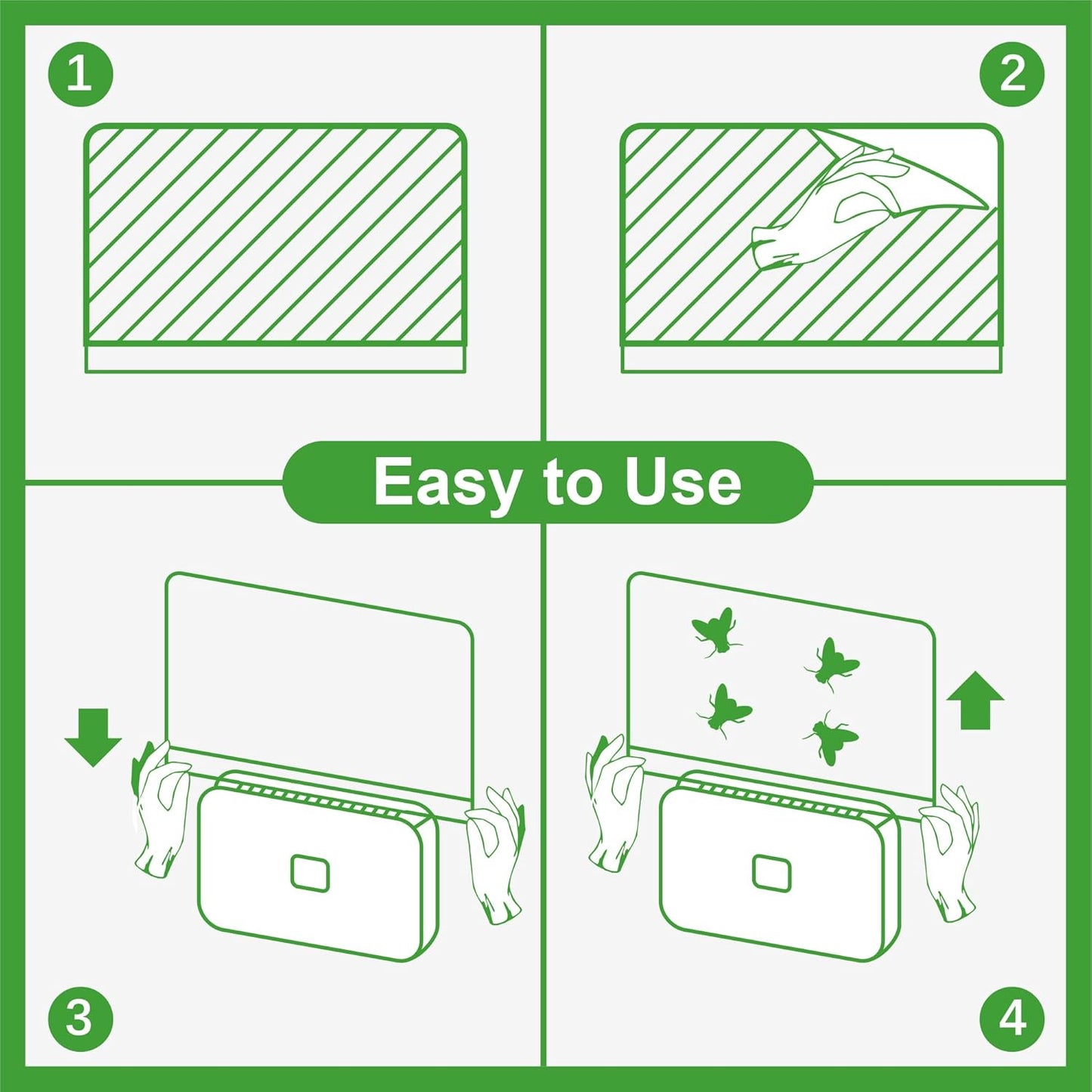 40 Packs Refill Card(Refills Only) for Plug in UV Light Fly Trap, Sticky Board Refills for LFSYS Plug-in Fly Trap