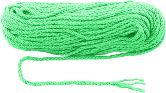 6mm x 200 Feet Light Green Jute Rope, Twine for Gardening Tomato Climbing Plant Tie Floristry Crafts Gift Wrapping Packing Decor