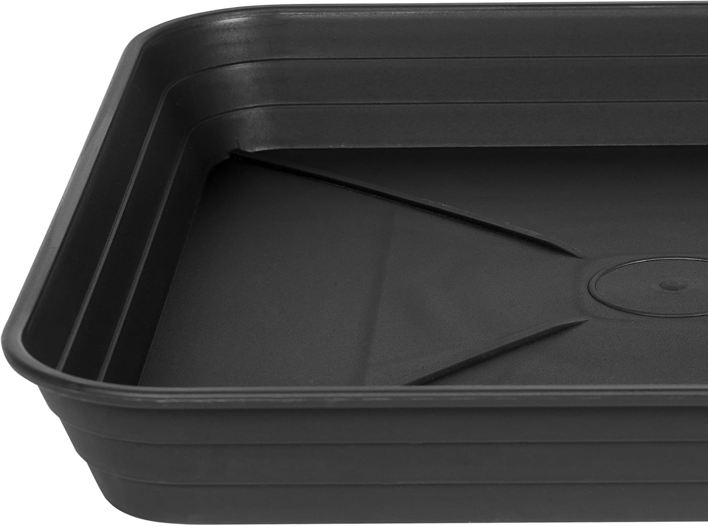 2 Pack Square Plant Saucer Tray 20 inch, Heavy Duty Plastic Plant Saucers for Indoors Outdoor, Flower Plant Drip Trays for Pots, Square Seed Starting Tray, Seedling Growing Trays