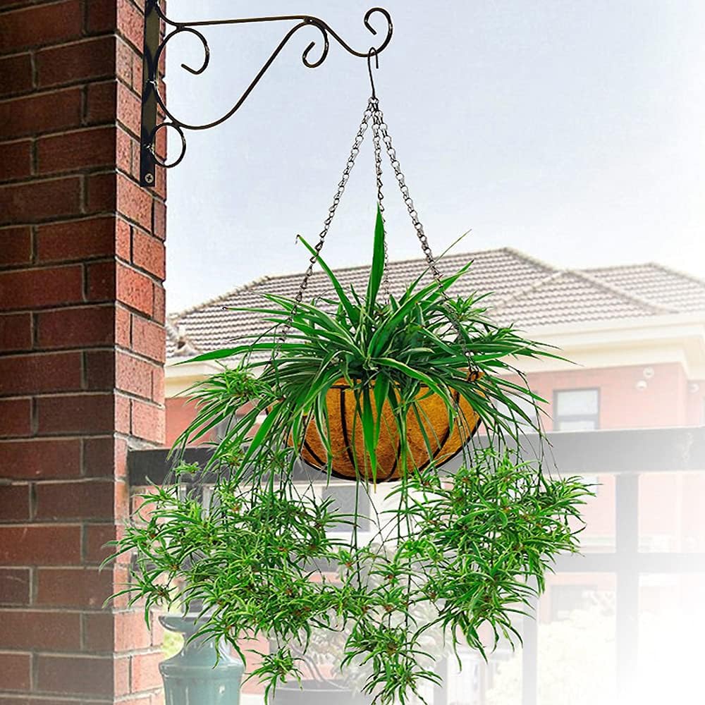 EROCK 2Pcs Coco Liners for Planters Hanging Basket, Round 8/10/12/14/16 inch Thick Coconut Coir Coco Fiber Liners for Planters Garden Patio Porch Window Plants Flowers Pot Indoor Outdoor (8 inch)