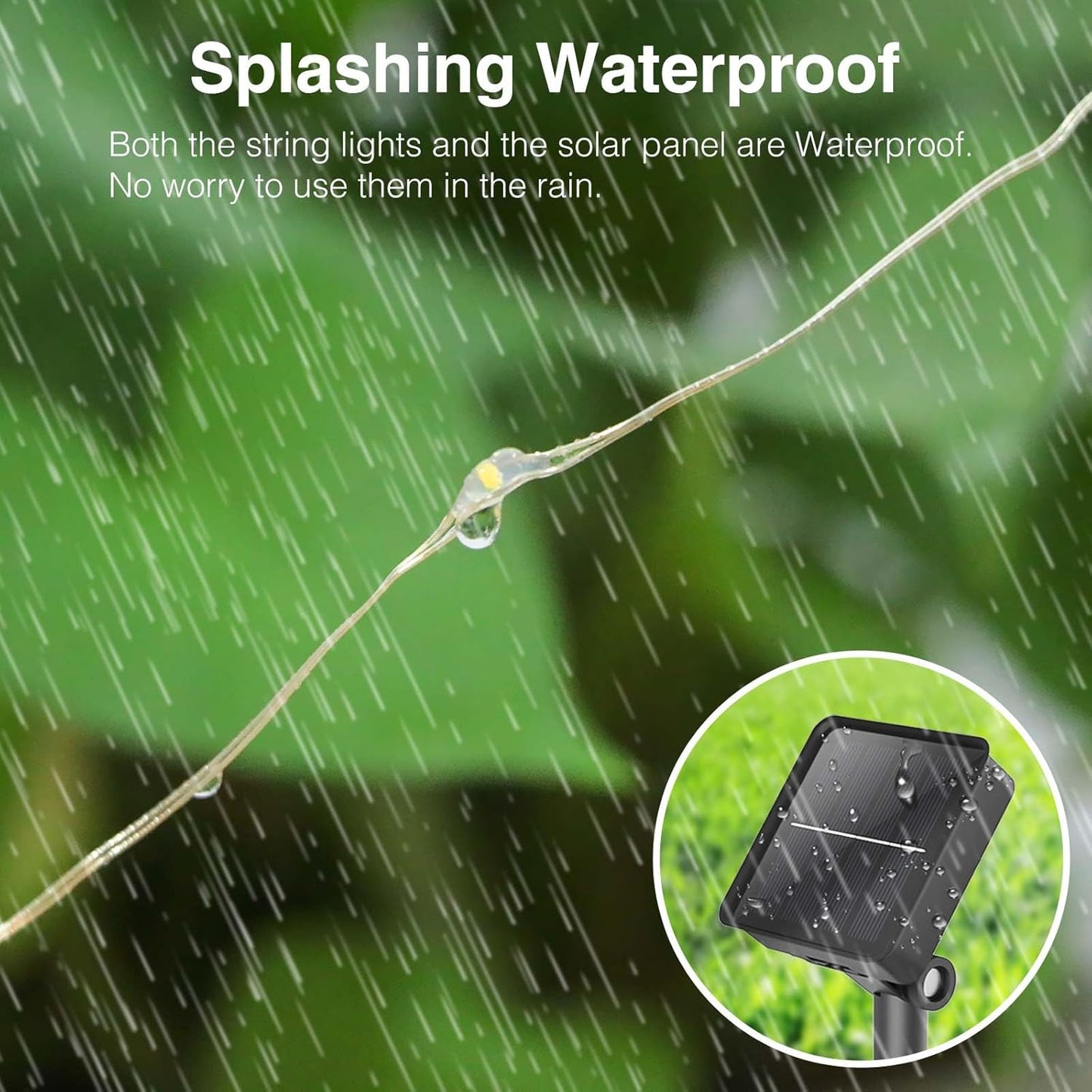 kolpop Solar Fairy Lights for Outside Waterproof, 3 Pack 32FT 80LED Solar Powered String Light Outdoor, 8 Modes Copper Wire Solar Twinkle Lighting for Tree Garden Yard Christmas(Cool White)