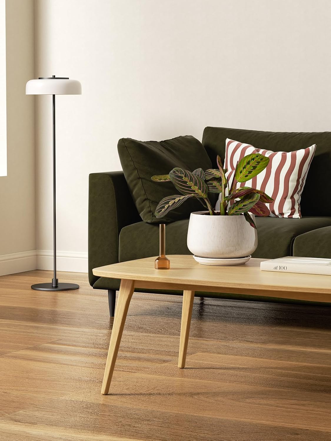 LE TAUCI Plant Pots, 4.1+5.1+6.5 inch, Set of 3, Ceramic Planters with Drainage Hole and Saucer, Indoor Flower Pot with Hole Mesh Pad, Gifts for Mom, Reactive Glaze Beige