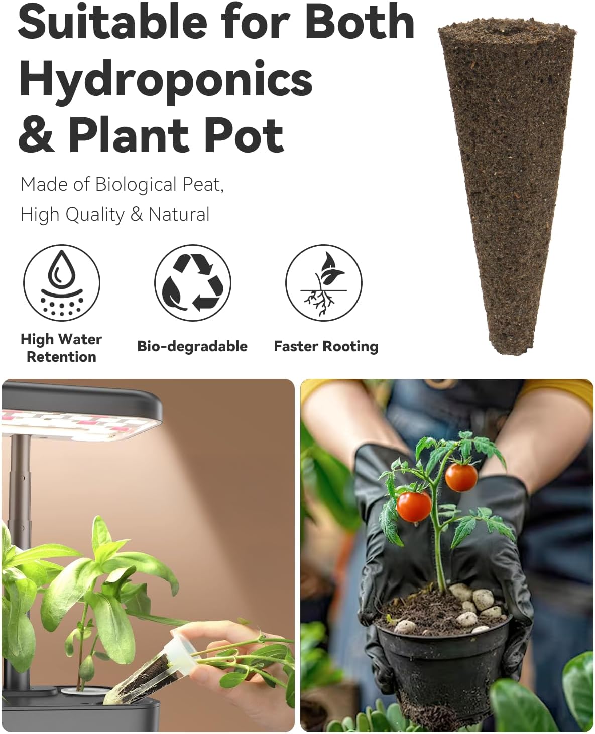 LYKOCLEAN Flower Seed Pod Compatible with AeroGarden Hydroponics Growing System, 8 Pods Indoor Garden Starter Kit with Lavender, Sunflower, Petunia and Marigold