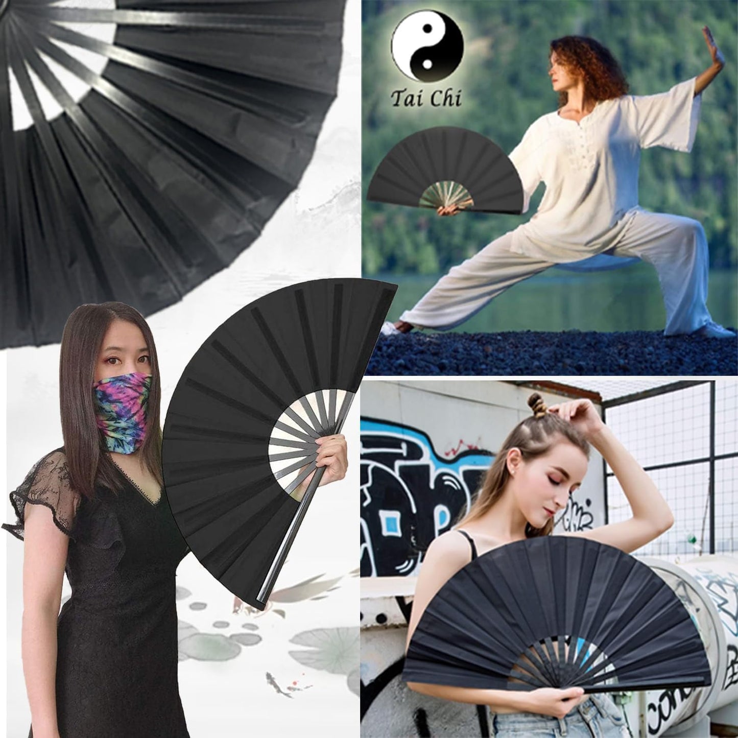 Boots on The Ground Hand Fan,Boots on The Ground Fan,Clap Fans For Line Dancing,Large Folding Hand Fan,Party,Dance Enthusiasts Gift(001)