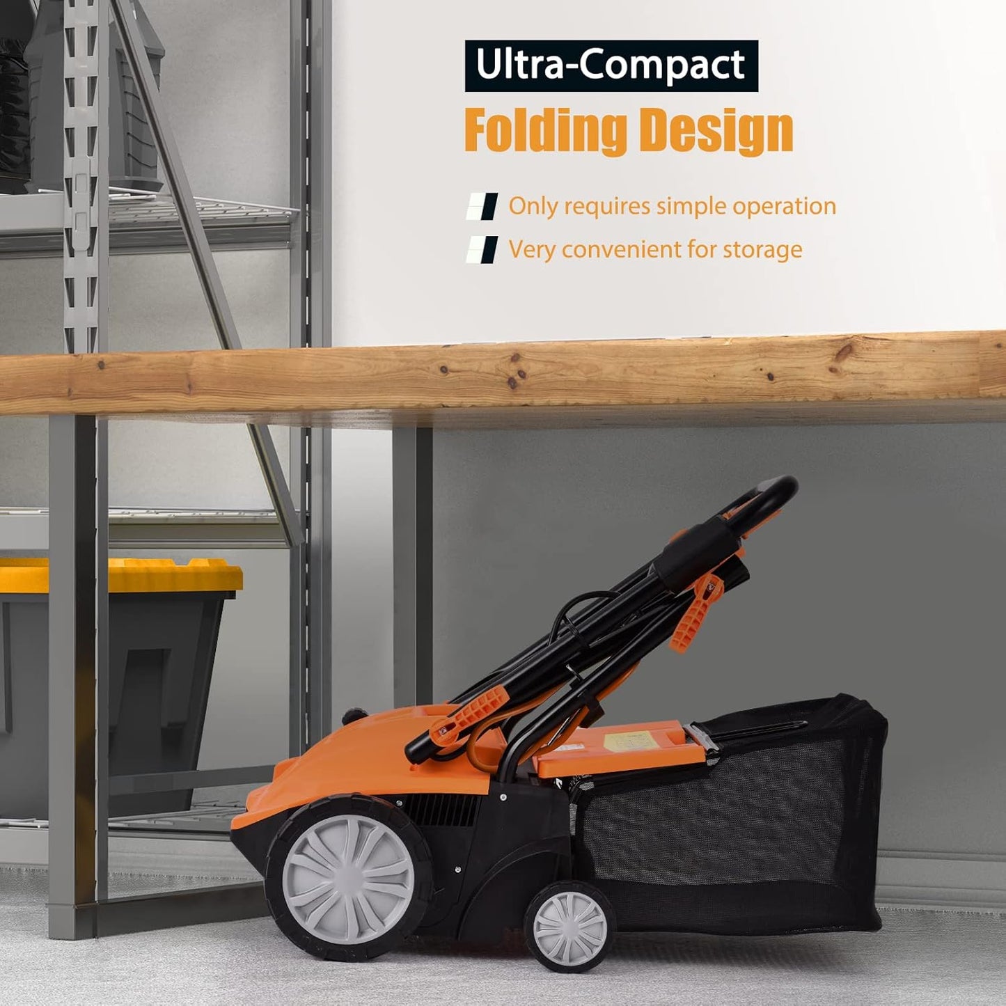 Goplus 2-in-1 Lawn Dethatcher and Scarifier, 3 Level Depth Adjustable Weeder w/ 11 Gallon Collection Bag & 2 Removable Blades, 13-Inch 12 Amp Corded Electric Scarifier for Garden & Yard