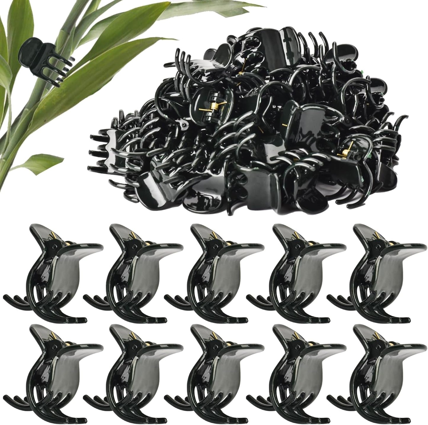 AccEncyc 50 Pcs Large Plant Clips Orchid Clips Plant Orchid Support Clips Flower Vine Clips for Supporting Stems Vines Stalks Climbing Plants Grow Upright