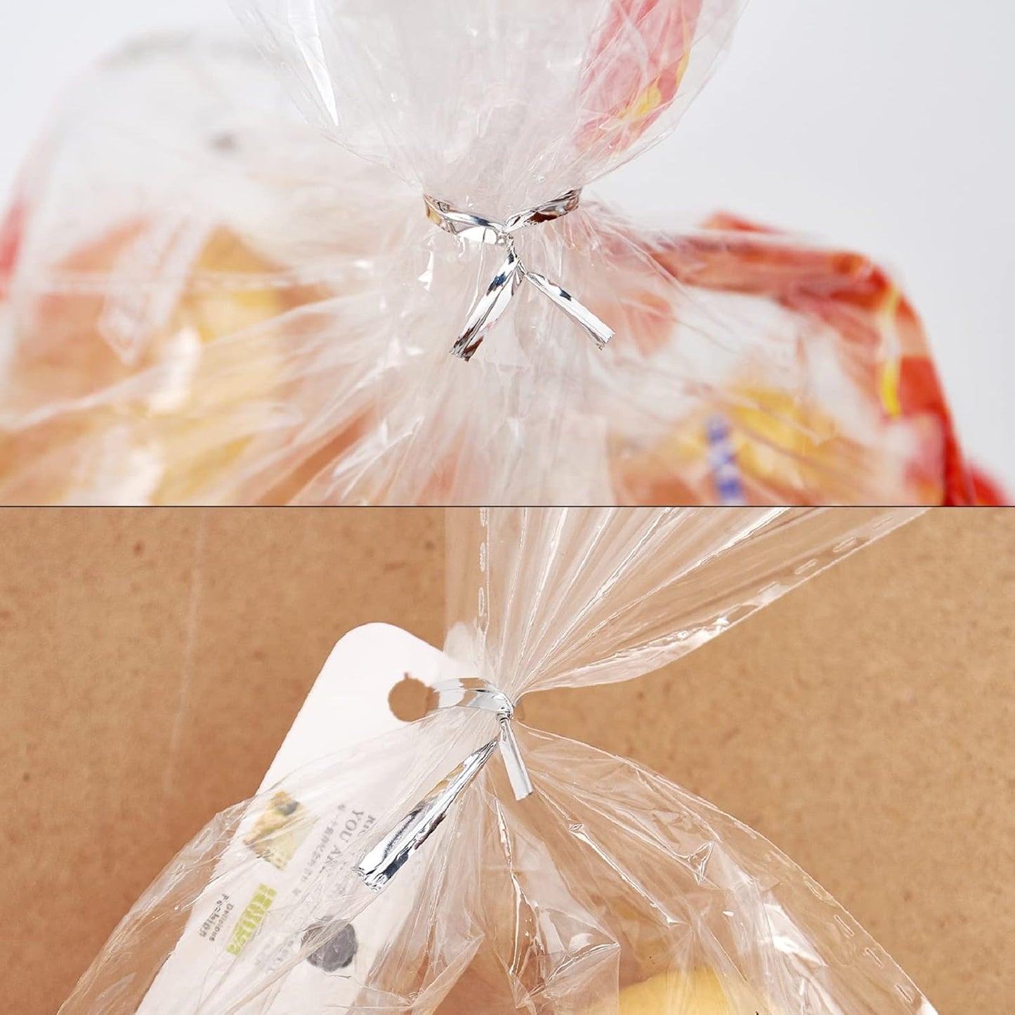 800 Pcs 4" Metallic Twist Ties(Silver) for Bakery Ties, Candy Bags, Coffee Bags, Goodie Bags Ties