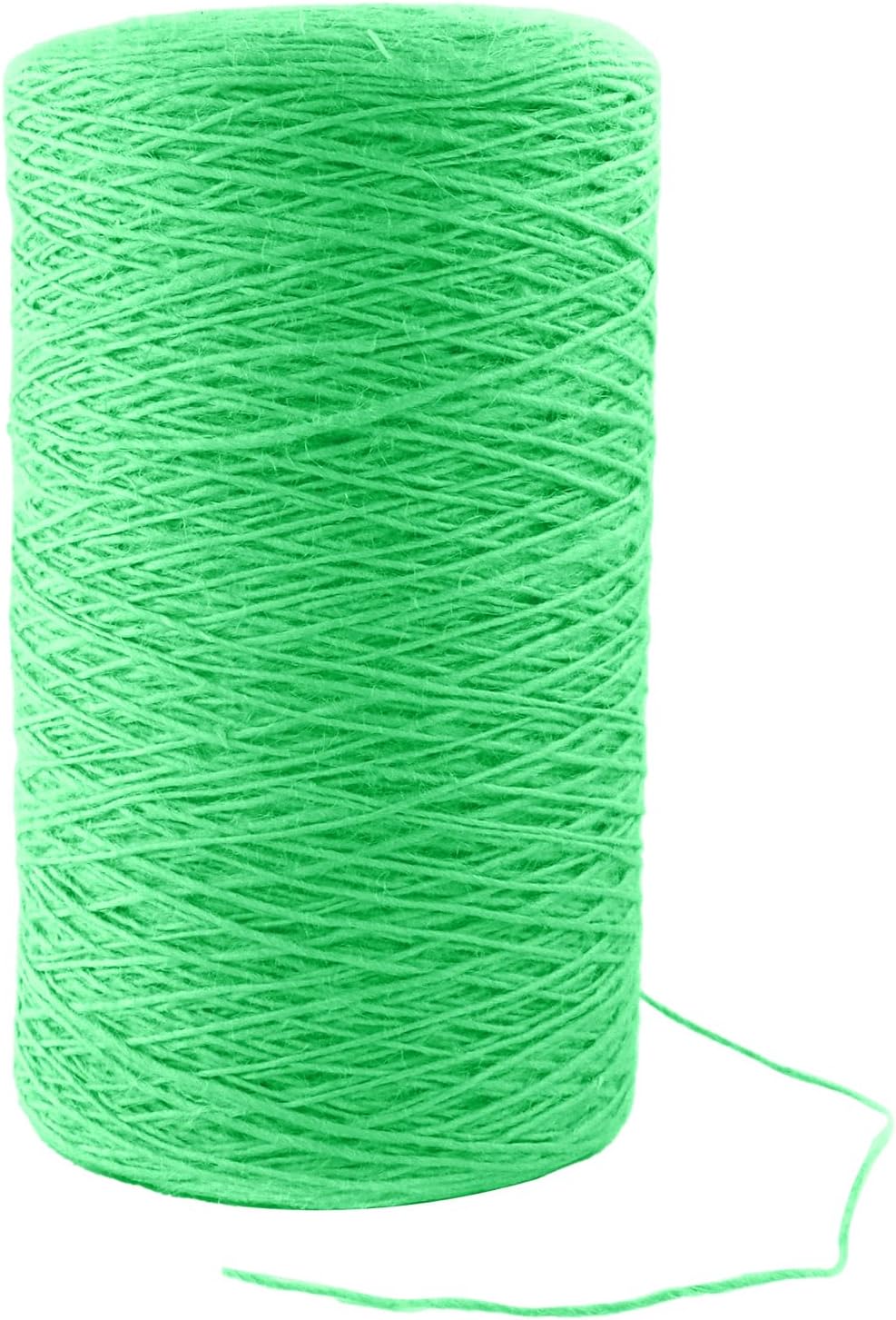1mm x 1500 Feet Light Green Jute Rope, Twine for Gardening Tomato Climbing Plant Tie Floristry Crafts Gift Wrapping Packing Decor