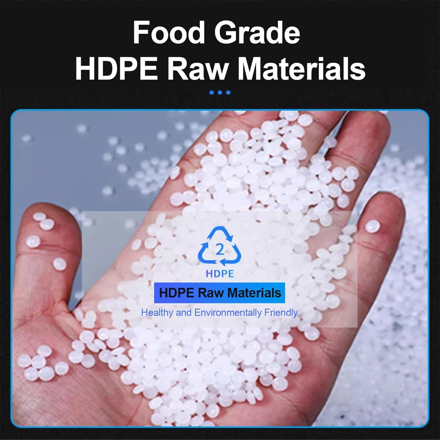 Heavy Duty Water Container Plastic Water Storage Carrier with Tap 50l 80l 110l 200l Water Tank Water Bottle Dispenser for Camping Caravan Hiking Outdoor(Size:50L)