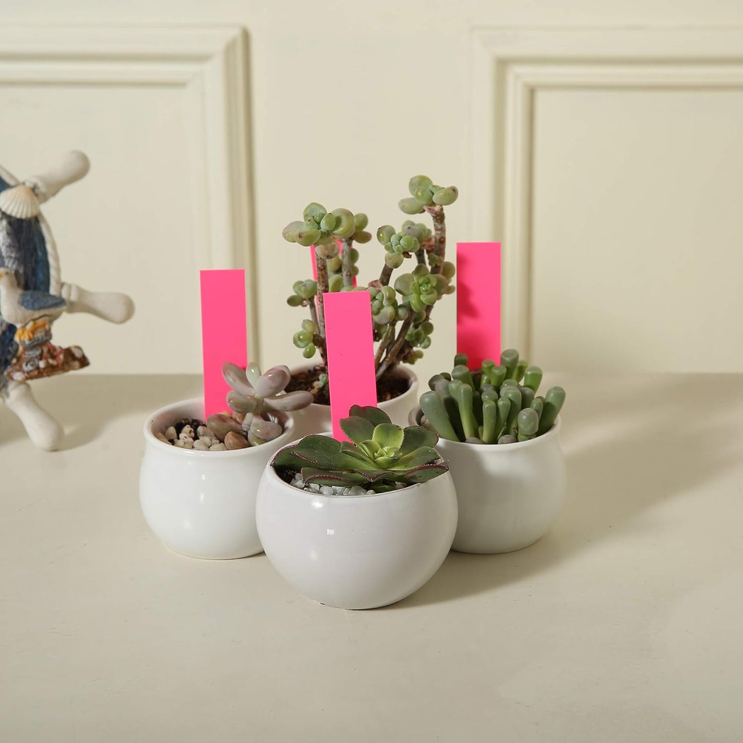 1000 Pcs 4 Inch Garden Plant Labels, Plastic Nursery Tags Waterproof Pot Seed Markers, Pink