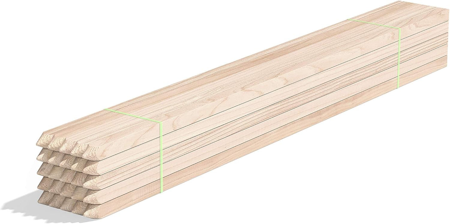 Greenes Fence 3 Ft. Wooden Garden and Sign Post Stakes (75-Pack)