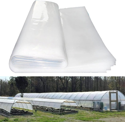 Greenhouse Plastic Sheeting 24x25 ft, 6 mil Thickness Replacement Cover, UV Resistant