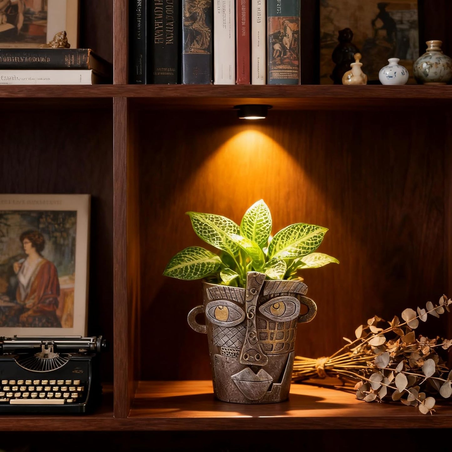 Mini Flower Pots Colorful Face Planters Head Planter, Modern Abstract Funky Plant Pots Indoor&outdoor Garden Plant Ornament Show Pieces, Cute Eclectic Flower Planters Pots for Shelf Centerpieces