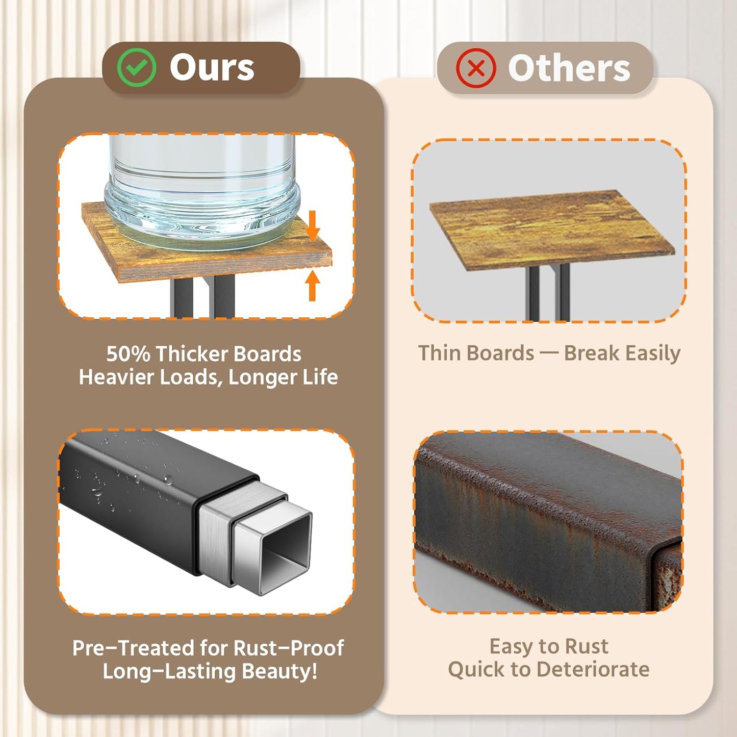 LASZOLA Black 4 Tiered Wood Plant Stand Indoor for Large Heavy Duty Planter, Sturdy Multi Level Corner Vertical Flower Rack for Narrow House, Rustic Tall Orchid Shelving Holder for Decor, Space Saving