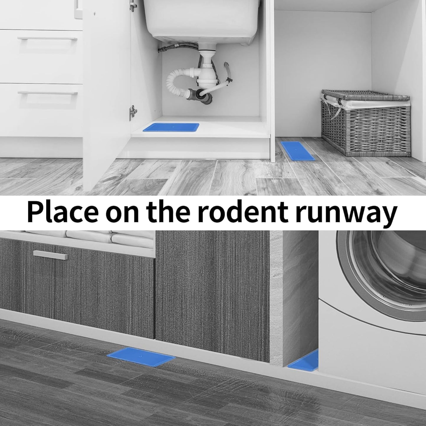 LULUCATCH Sticky Mouse Trap, 210 Pack Large Glue Traps, Pre-Baited Heavy Duty Non-Toxic Bulk Glue Boards Mouse Traps Indoor for Mice, Snakes, Rat, Insects, Cockroaches & Spiders, Pet Safe Easy to Use