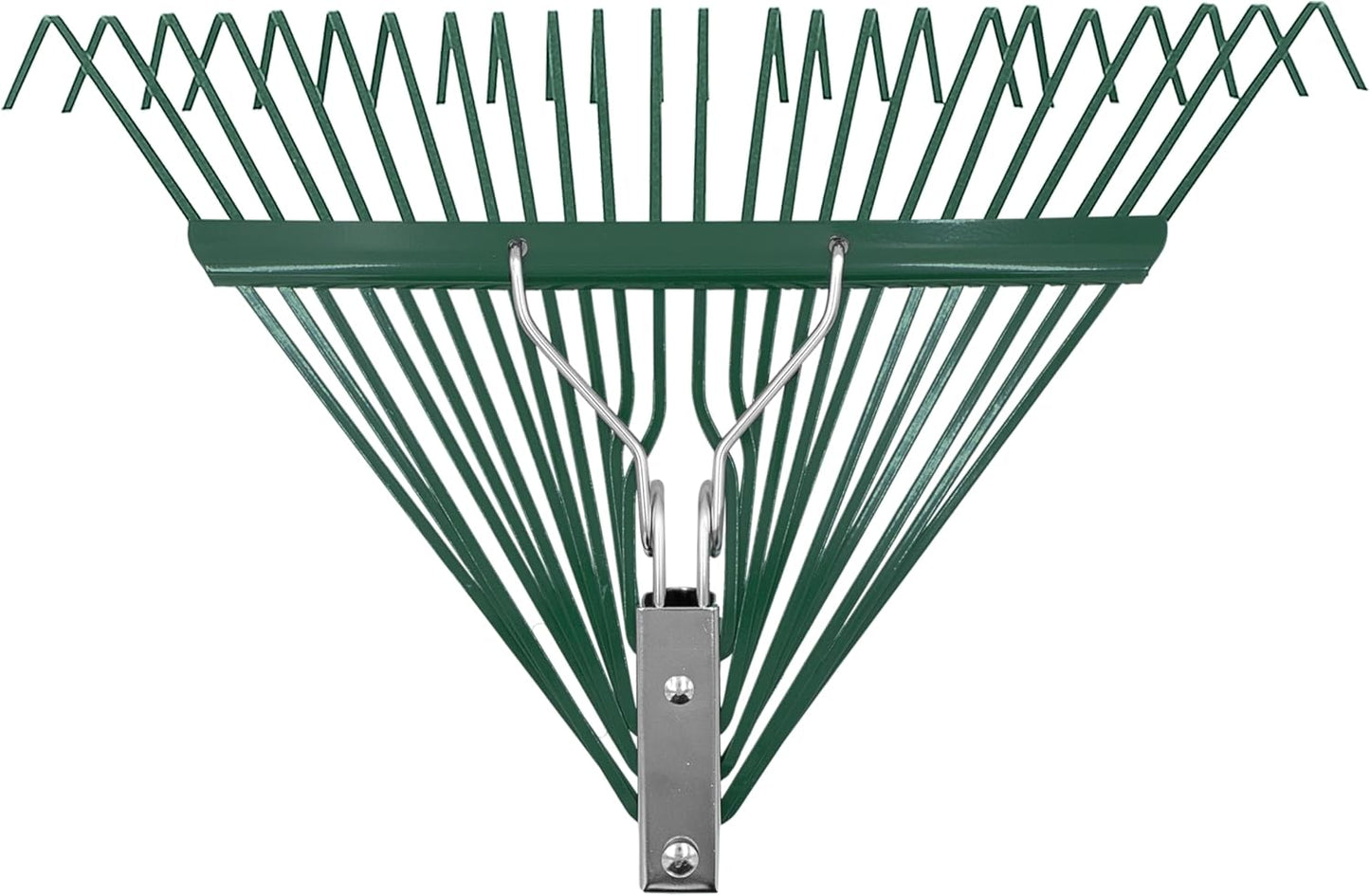 Zenport J2424 Leaf Rake with Deluxe Spring, 24-Tine, Rake Head Only, Green - 3 Pack