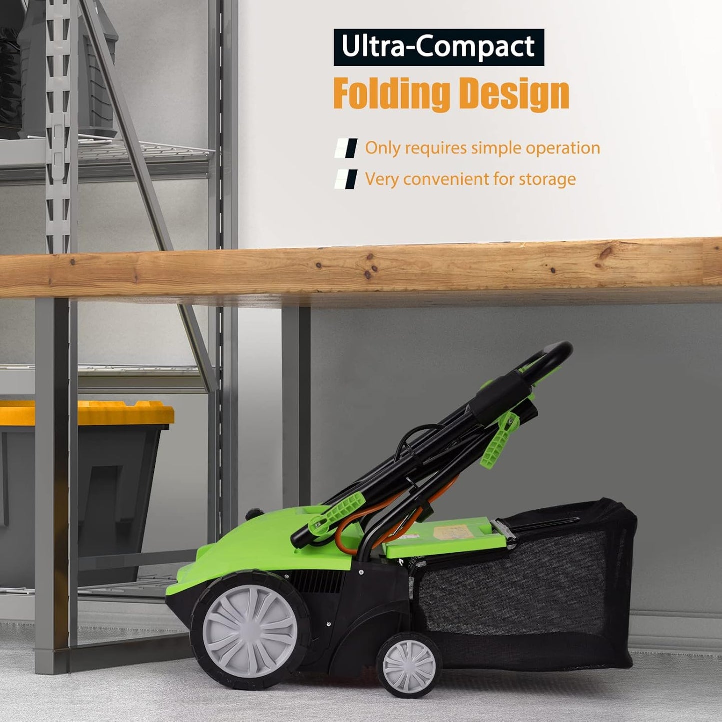 Goplus 2-in-1 Lawn Dethatcher and Scarifier, 3 Level Depth Adjustable Weeder w/ 11 Gallon Collection Bag & 2 Removable Blades, 13-Inch 12 Amp Corded Electric Scarifier for Garden & Yard