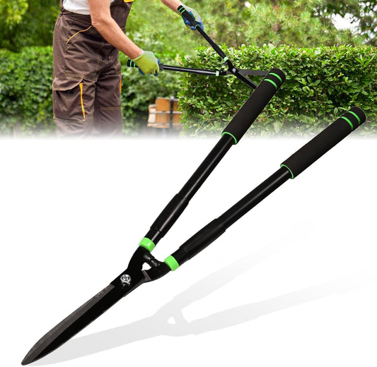 Hedge Shears Heavy Duty Hedge Clippers with Shock Absorbing Bumpers Ideal Hedge Clippers for Gardening Pruning Shaping Shrubs and Decorative Plants Garden Hedge Shears for Effortless Trimming