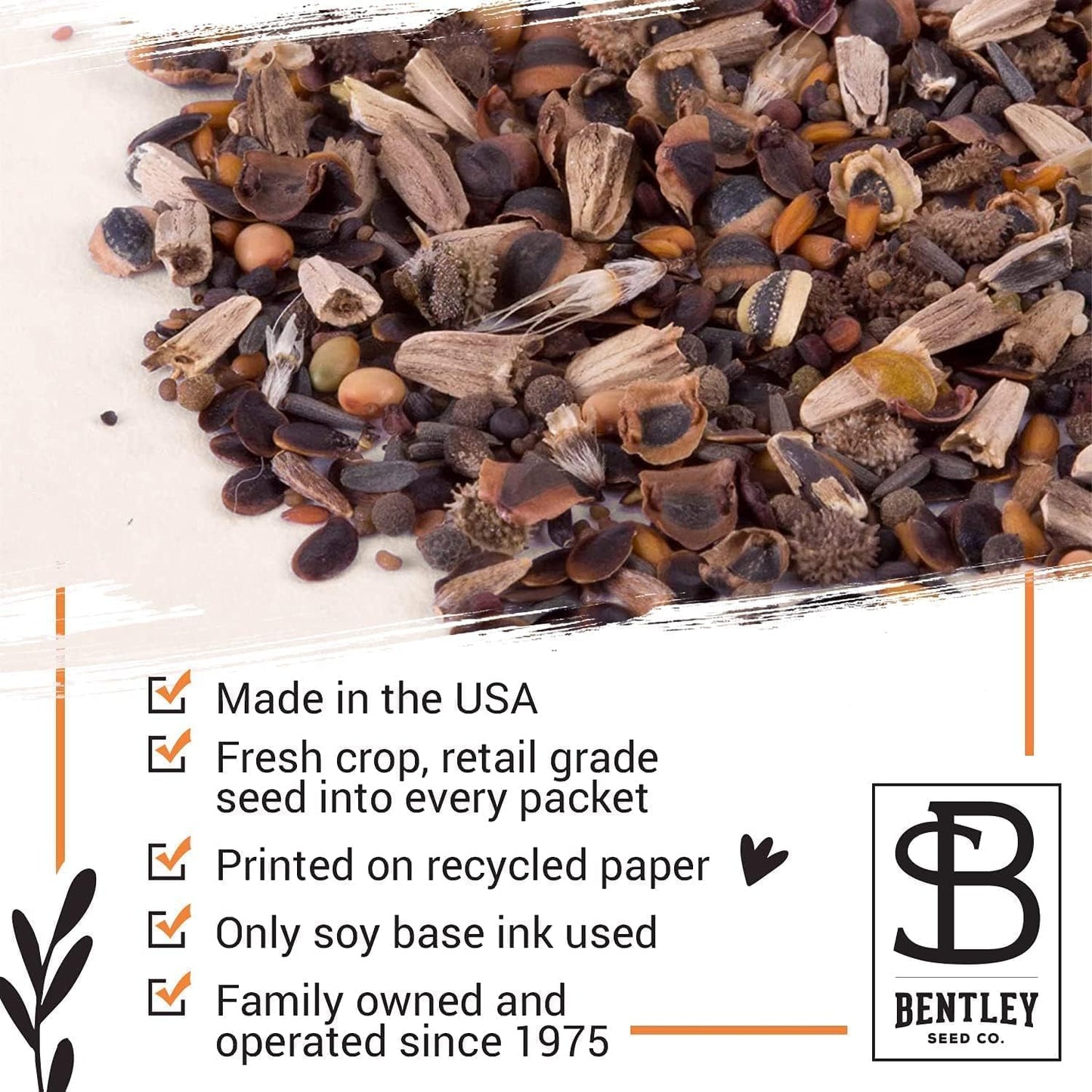 Bentley Seed Co. | Bee Kind Planet | Illustrated Bee Flower Seed Packets | Help Pollinators Environmental Favor for Events | Pollinator Wildflower Mix Seed | Eco-Friendly Hand Out | 25 Pk
