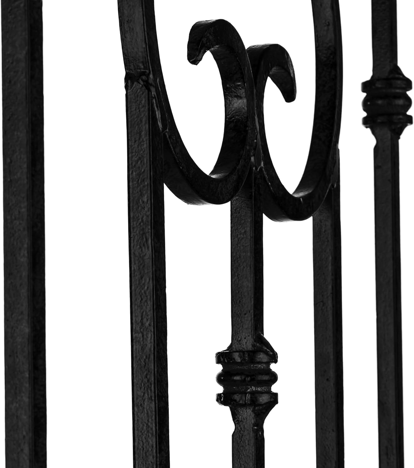 H Potter Large Garden Trellis Wrought Iron Heavy Scroll Metal Decoration Model GAR545 (Large Black)
