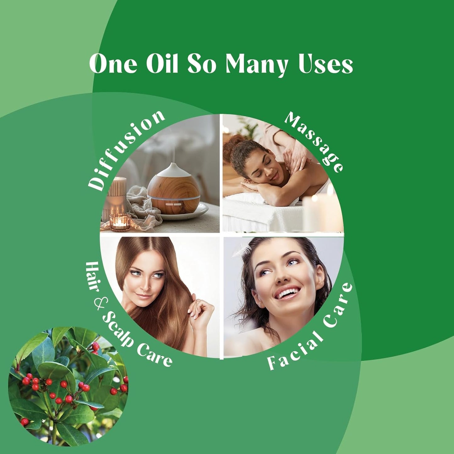 Wintergreen Essential Oil，100% Pure Natural for Diffuser Household DIY - 1 Oz