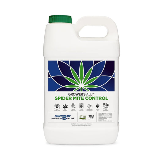 Grower's Ally Spider Mite Control Concentrate 2.5 gal | Natural Spider Mite & Insect Killer with Rosemary Oil - Trusted by Cultivators for Indoor and Outdoor Use