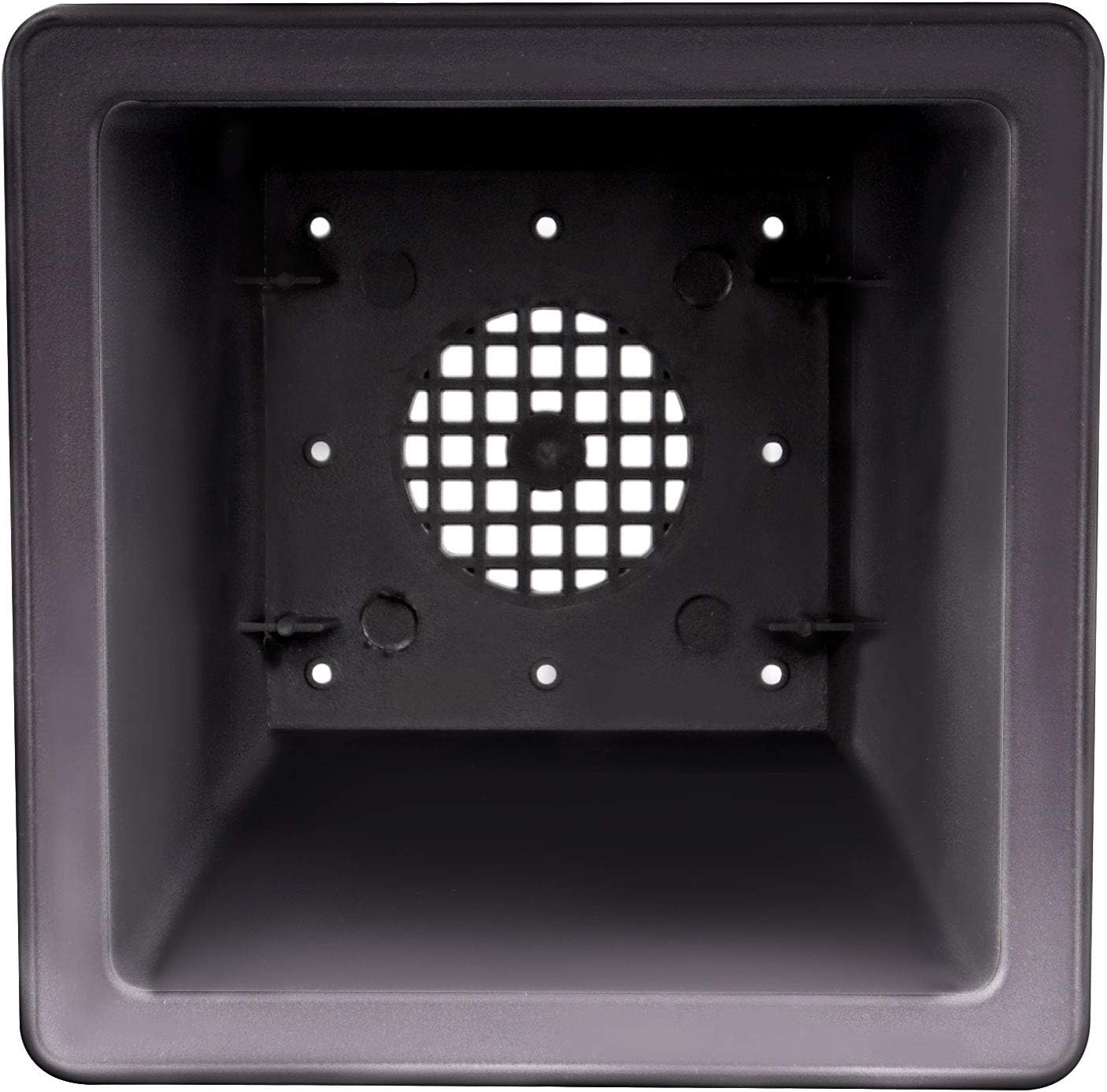 KINJOEK 15 PCS 4.7 Inch Plant Pot, Square Plastic Bonsai Training Pots, Flower Succulent Pots Container for Garden, Indoor, Home Decorative with Square Trays 5.3 Inch