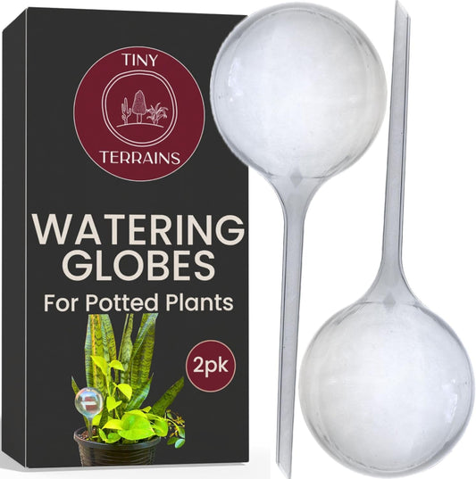 Water Globes for Watering Plants Automatically - Shatterproof & Weatherproof Self-Watering Stakes - Water Bulbs for Indoor & Outdoor Plants - Keeps Soil Moist & Plants Happy