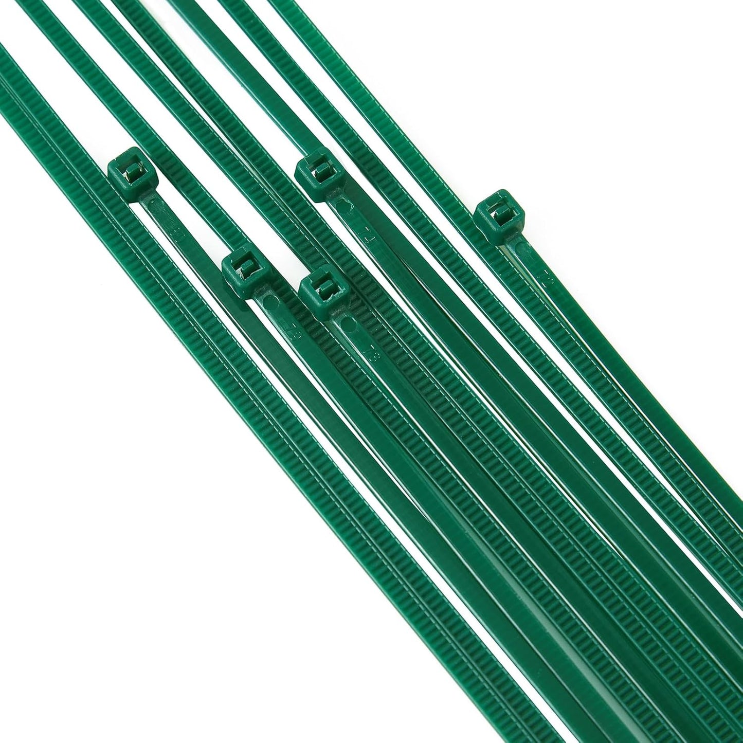 4 inch 3mm Dark Green Nylon Garden Cable Zip Ties Self Locking Cable Ties Twist Ties, Multi-Purpose Cable Tie (200 Pcs) Decoration Tie Wraps for Christmas Tree