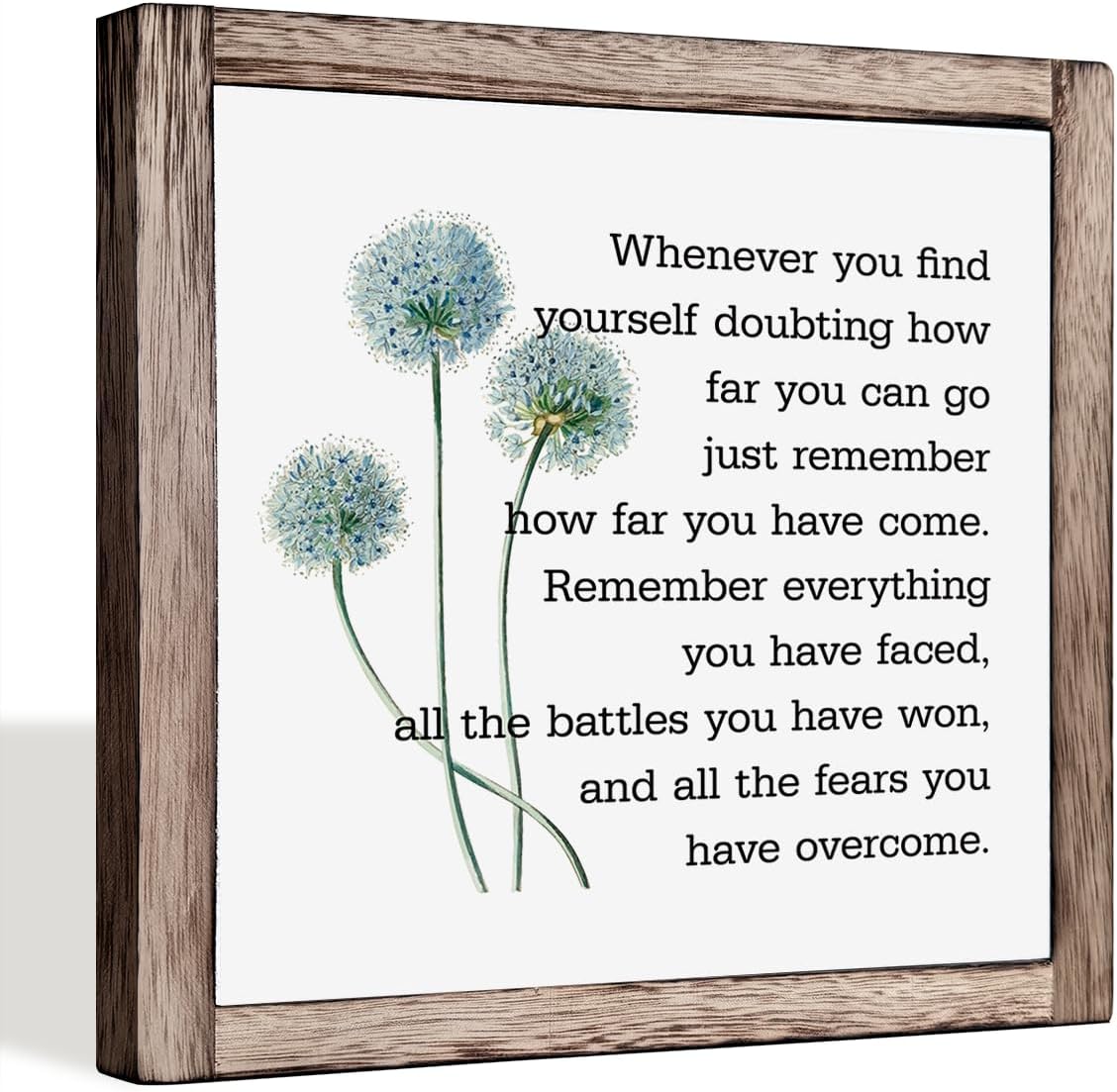 Inspirational Quote Wood Plaque Sign, Inspirational Wall Décor, Be Brave Sign, Whenever You Find Yourself... Boho Office Décor, Motivational Desk Décor, Quotes Wall Décor, Inspirational Gift 9.9inch