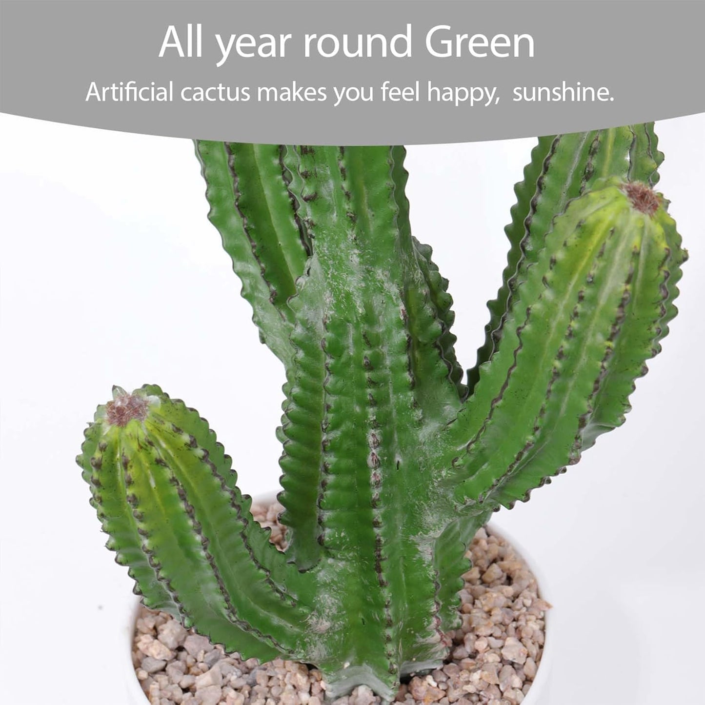 Artificial Cactus 14inch Faux Cacti Fake Succulent Plants for Indoor Outdoor Home Office Garden Decor