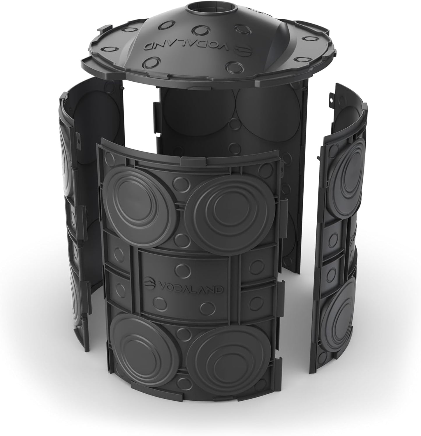 Vodaland- Easy Stormwater Dry Well – Heavy-Duty Modular Drainage Solution with Reinforced Panels, Prevents Flooding & Promotes Groundwater Recharge, Rain Collection, Ideal for Yards & Commercial Use