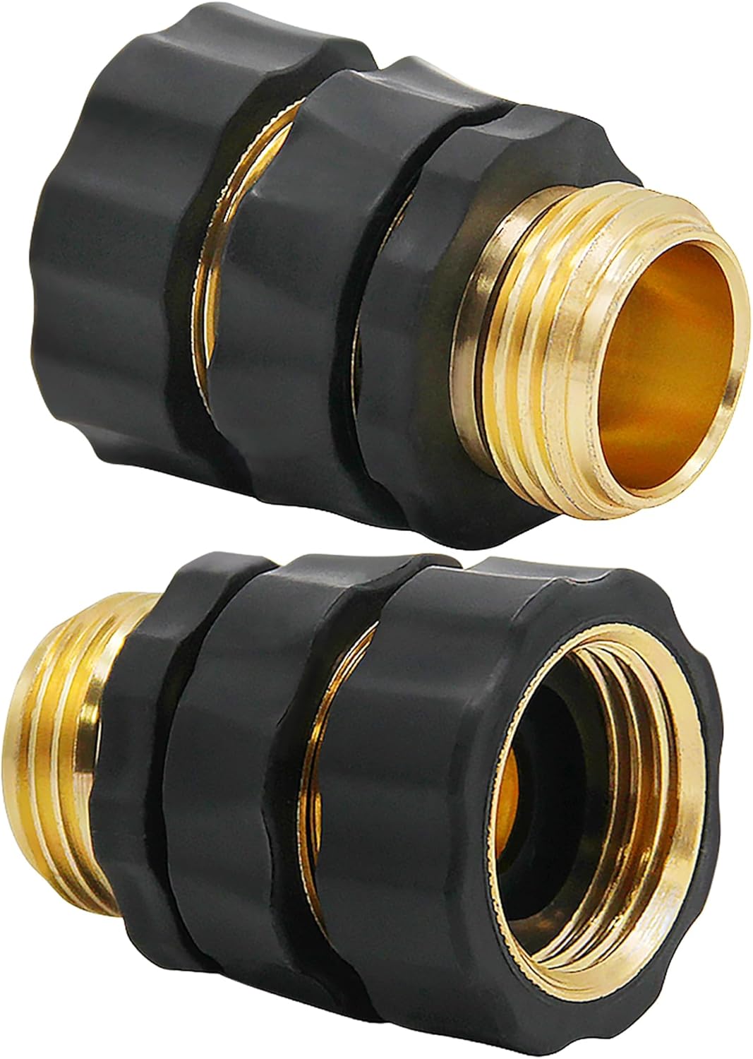3/4 Inch Garden Hose Quick Connector Fittings, Easy Connector Fitting, Male and Female Set, (4)