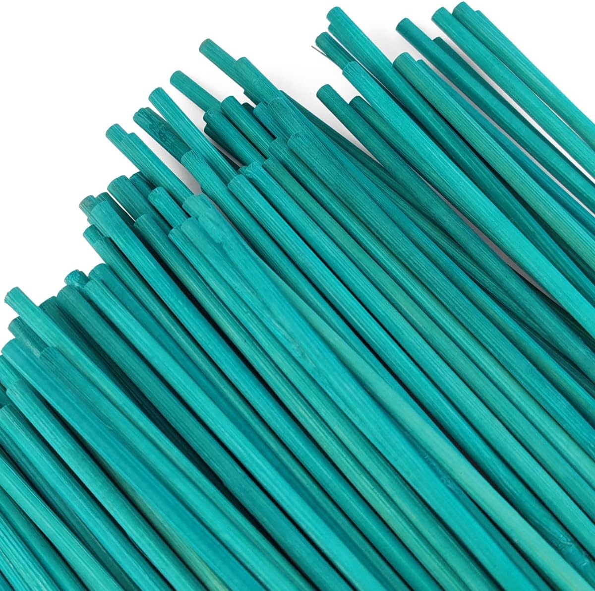 TIHOOD 100PCS 18" Wooden Garden Stakes with 100PCS 4" Garden Ties, Green Bamboo Sticks, Floral Plant Support, Tomato Stakes