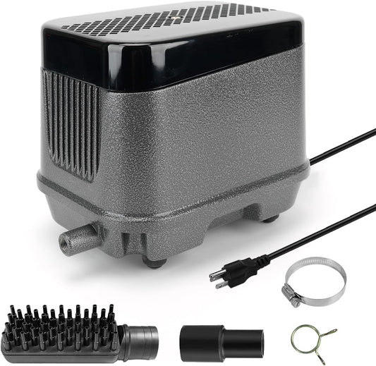 AquaMiracle Linear Air Pump, 635/950/1600/4000GPH Pond Bubbler Septic Air Pump, Energy-Efficient Pond Aerator for Outdoor Ponds, Aquariums, Hydroponics, Waste Treatment