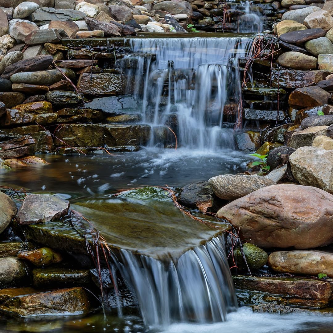 HALF OFF PONDS Pond Free Cascade 4100 Waterfall Kit with 10' x 25' EPDM Liner and 4,100 GPH Pump - PMDP6