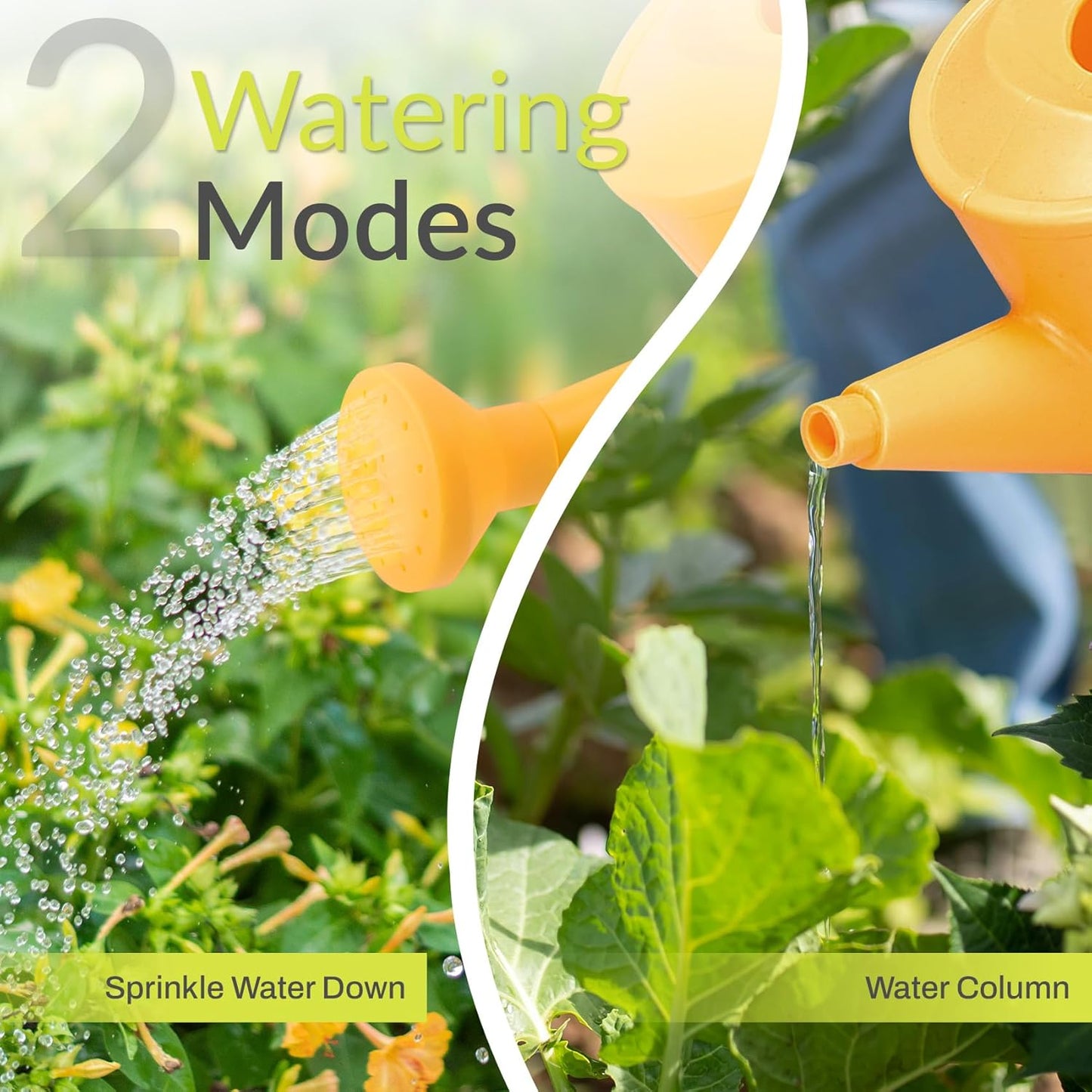 Small Watering Can for Kids, 700ml/23.7 Oz Plastic Watering Can for Indoor Plants Garden Flower (Yellow)