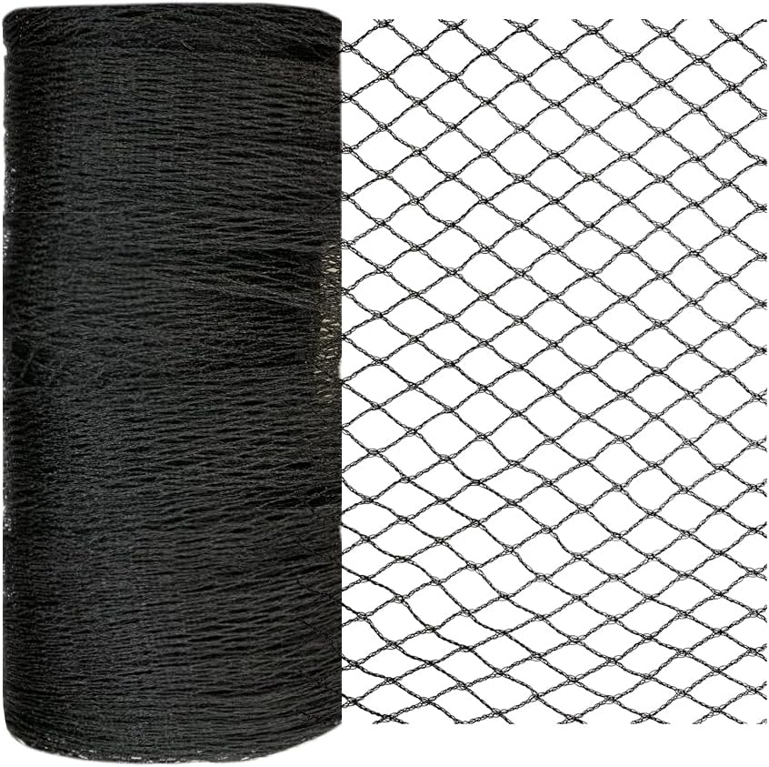 Bird Netting 15x15 Ft, 1/2In Mesh Heavy Duty Garden Netting Pest Barrier for Plants, Fruit Trees, Vegetables, Extra Strong Woven Mesh Netting, Animal Fencing Against Birds, Deer, Poultry