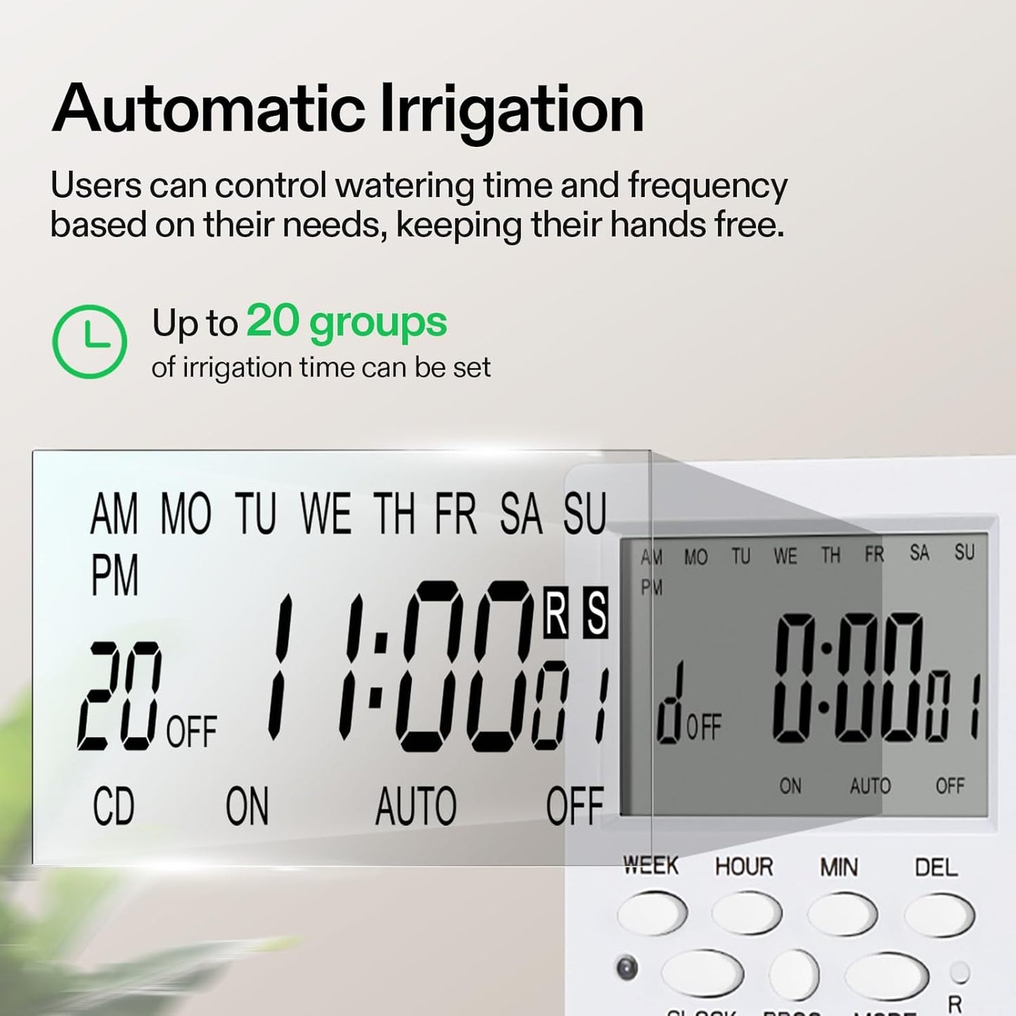 VIVOSUN Professional Automatic Drip Irrigation Kits, 15W Output, All in One Professional Grow Kit- Includes Pump, Timer and Regulator, 8 Drip Emitters Garden Plant Watering System Indoor Outdoor