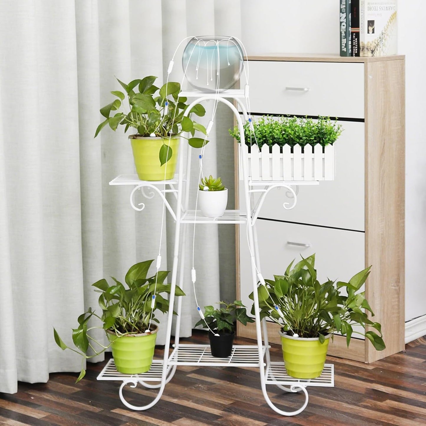 Plant Watering Seepage Devices, Insert into Soil, Self Watering Stakes for Indoor & Outdoor Plant, Automatic Irrigation (6 PCs)