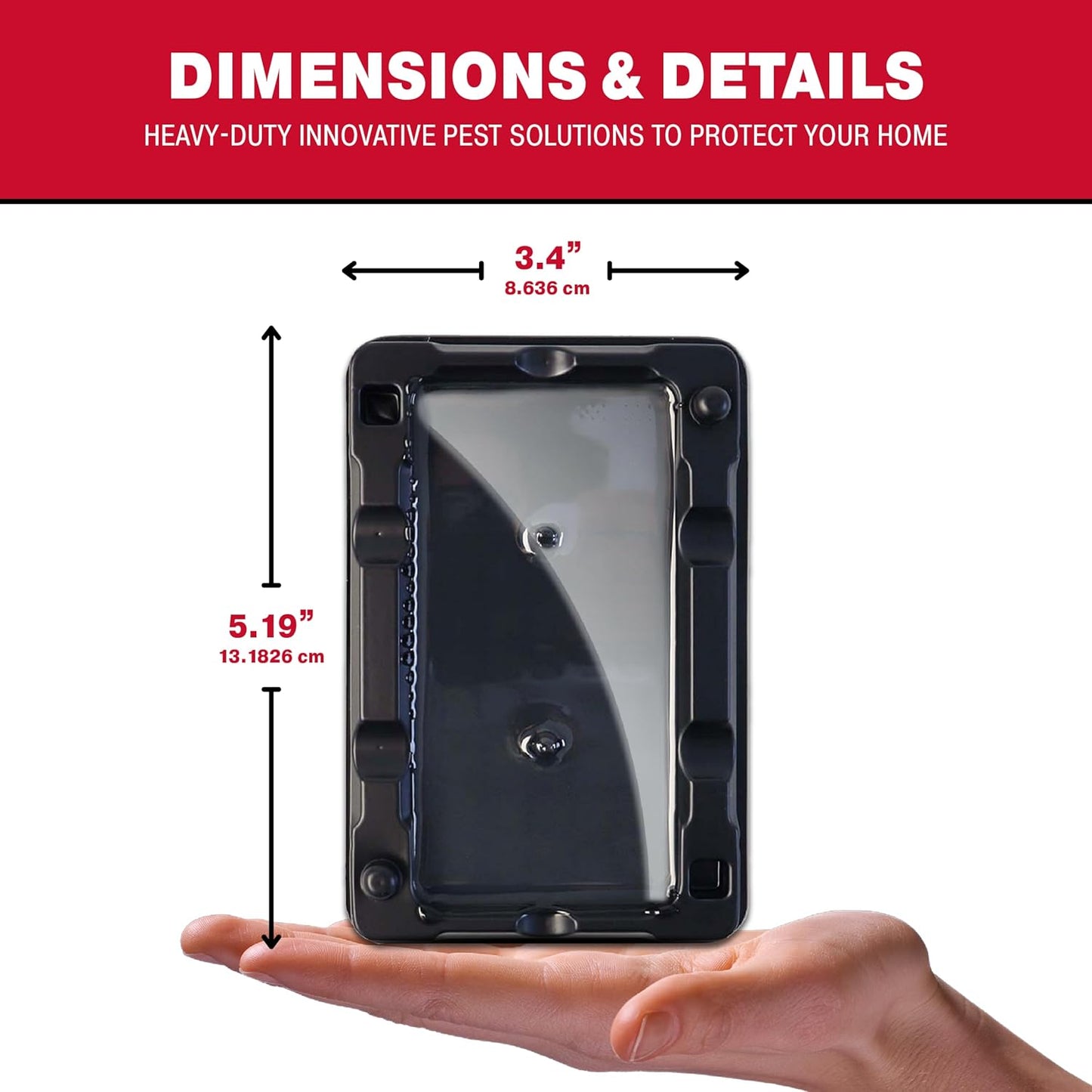 Catchmaster Mouse & Insect Glue Traps 6-Pk, Adhesive Rodent & Bug Catcher, Mouse Traps Indoor for Home, Sticky Glue Boards for Mice and Insects, Pest Control for House & Garage