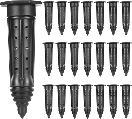 25 Pack Garden Watering Stake Large UV-Protected ABS Plastic Deep Root Irrigation Spike for Trees, Shrubs, Bushes, Shrubs, Flowers, Fruits, Vegetables, Potted Plants (8 Inch)